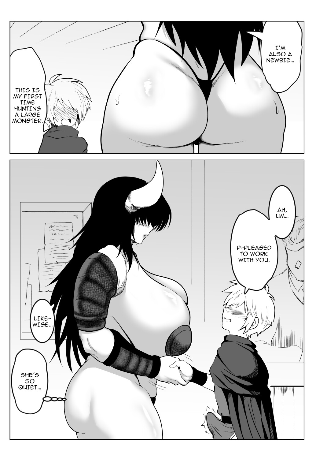 Hentai Manga Comic-Making The Buxom Female Warrior (Housewife) Fall Asleep To Creampie Her-Read-4